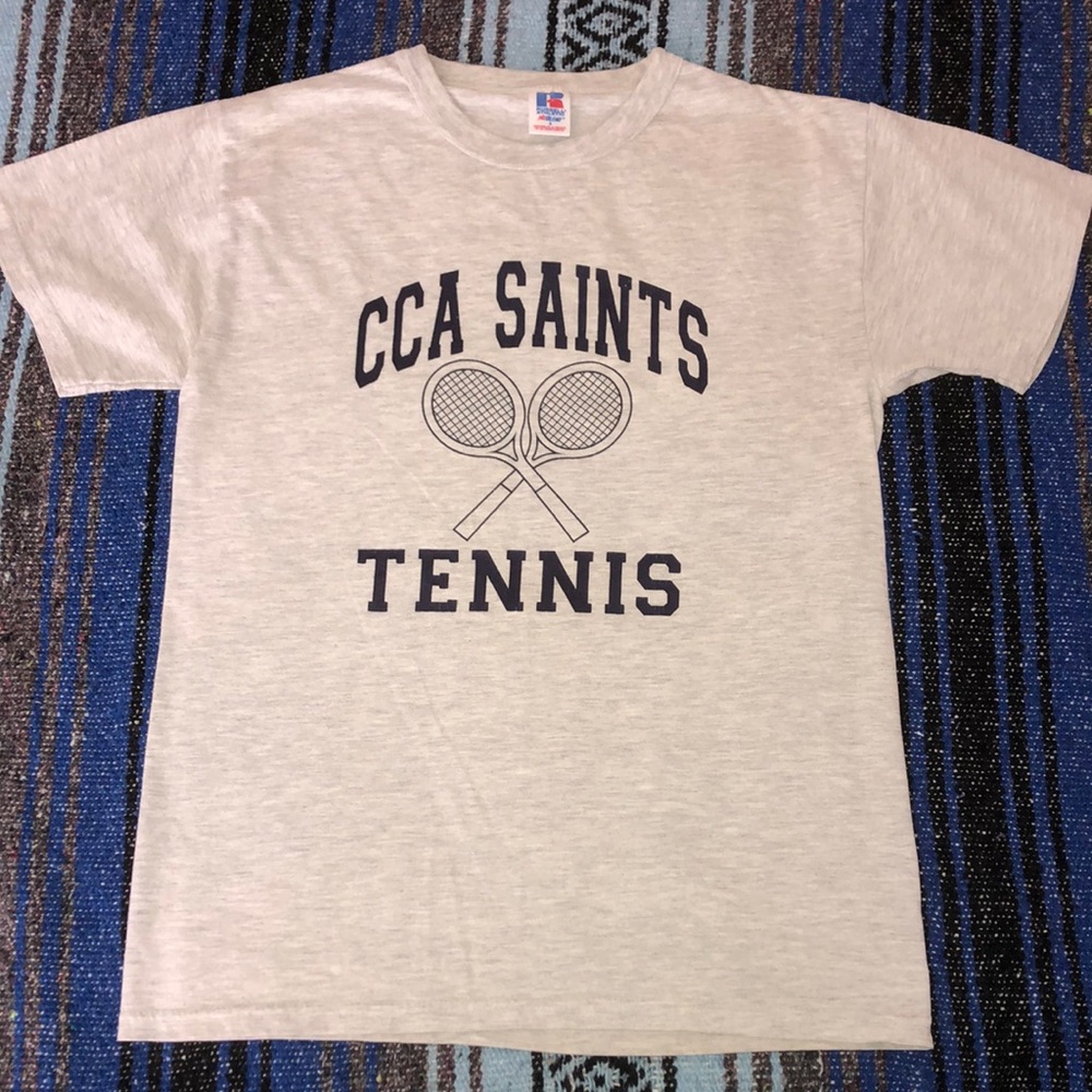 Vintage Russell Athletic Gym Tennis Tee Shirt
